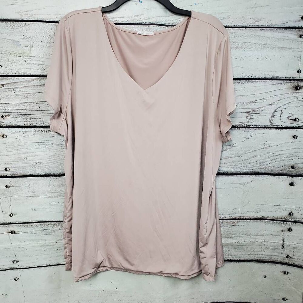 Edgely 4x Pink SS Blouse Top